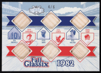 2025 Leaf Lumber Fall Classix '82 Blue Game-Used Relic #FC-12 #4/6 Keith Hernandez / Ozzie Smith / Ken Oberkfell / Cecil Cooper / Robin Yount / Paul Molitor at PristineAuction.com