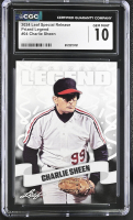 Charlie Sheen 2024 Leaf Special Release Prized Legend #04 (CGC 10) at PristineAuction.com