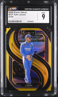 Kyle Larson 2025 Select Prizms Gold #207 #03/10 (CGC 9) at PristineAuction.com