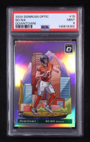 Bo Nix 2024 Panini Donruss Optic Downtown! #19 RC (PSA 9) at PristineAuction.com
