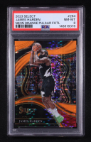 James Harden 2023 Panini Select Courtside Neon Orange Pulsar FOTL #264 #05/15 (PSA 8) at PristineAuction.com
