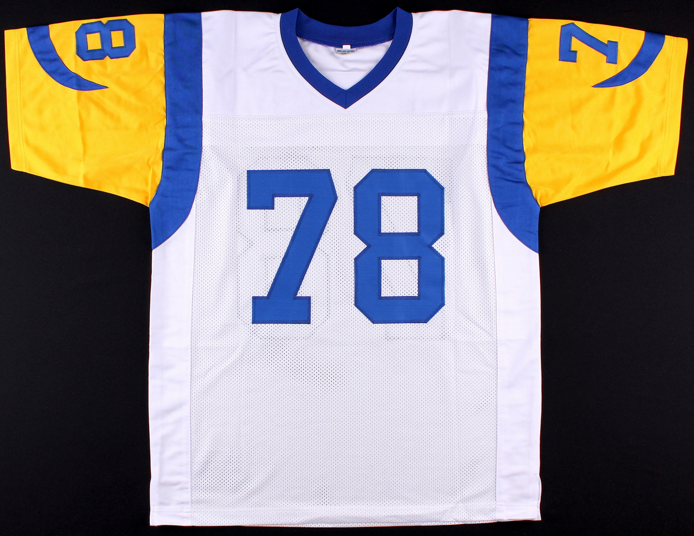 Jackie Slater Signed Rams Jersey Inscribed "HOF 01" (JSA COA) at PristineAuction.com Jackie Slater Signed Rams Jersey Inscribed "HOF 01" (JSA COA) at PristineAuction.com