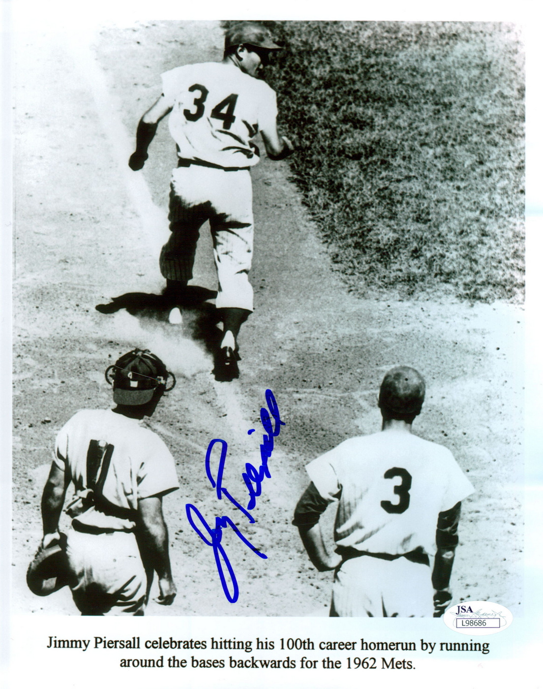Jimmy Piersall Signed Red Sox 8x10 Photo (JSA COA) at PristineAuction.com Jimmy Piersall Signed Red Sox 8x10 Photo (JSA COA) at PristineAuction.com