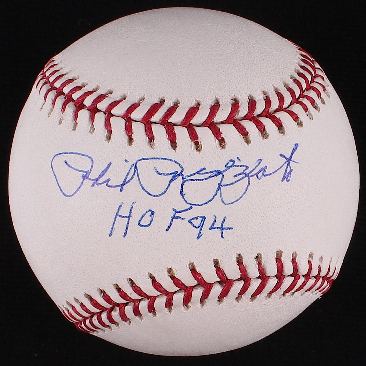 Phil Rizzuto Signed OML Baseball Inscribed "HOF 94" (JSA COA) at PristineAuction.com Phil Rizzuto Signed OML Baseball Inscribed "HOF 94" (JSA COA) at PristineAuction.com