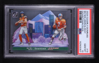Bo Nix (RC) / John Elway 2024 Panini Clearly Donruss Downtown Duos #13 (PSA 10) at PristineAuction.com