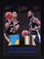 Anthony Davis / Tyreke Evans 2016-17 Absolute Memorabilia Team Tandems Materials Prime #4 #21/25 at PristineAuction.com