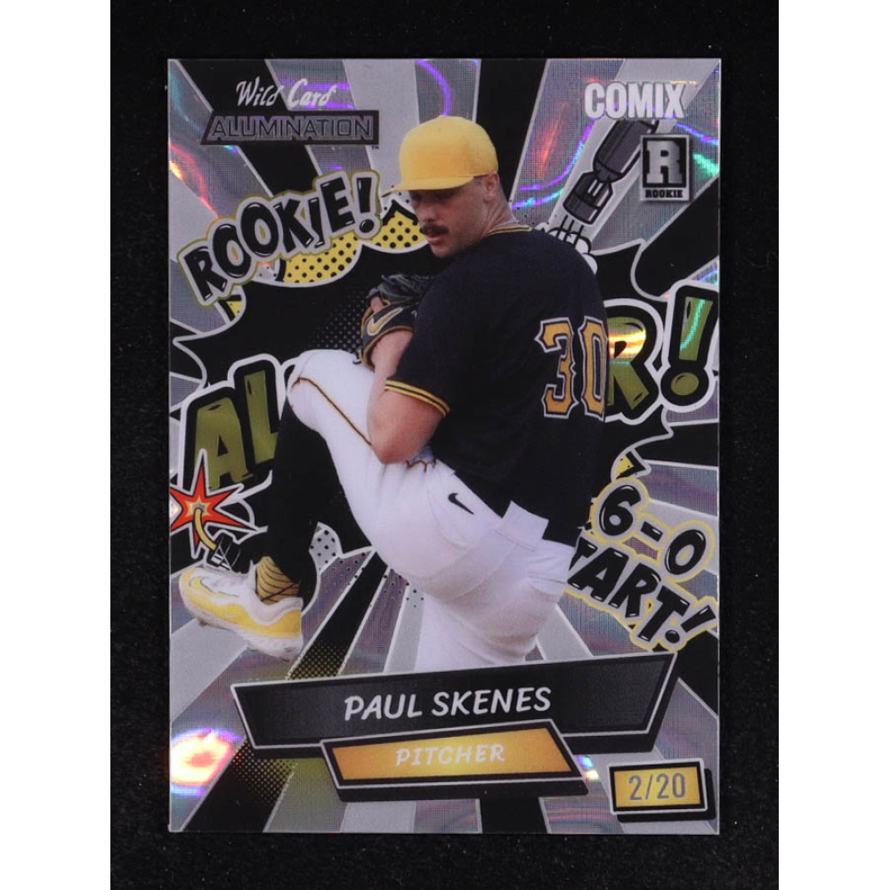Paul Skenes 2024 Wild Card Alumination Comix All Star Lava #PS3 #2/20 RC at PristineAuction.com