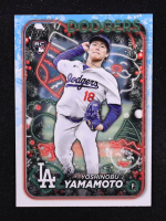Yoshinobu Yamamoto 2024 Topps Holiday #H88 RC at PristineAuction.com