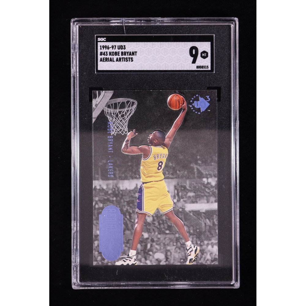 Kobe Bryant 1996-97 Upper Deck 3 Aerial Artists #43 RC (SGC 9) at PristineAuction.com