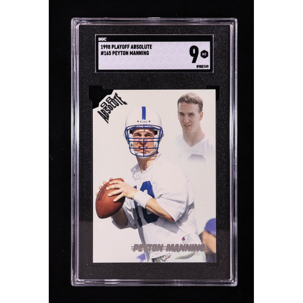 Peyton Manning 1998 Absolute Playoff Retail #165 RC (SGC 9) at PristineAuction.com