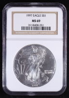1997 American Silver Eagle (NGC MS69) at PristineAuction.com