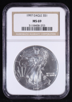 1997 American Silver Eagle (NGC MS69) at PristineAuction.com