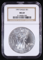1997 American Silver Eagle (NGC MS69) at PristineAuction.com