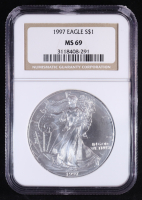 1997 American Silver Eagle (NGC MS69) at PristineAuction.com