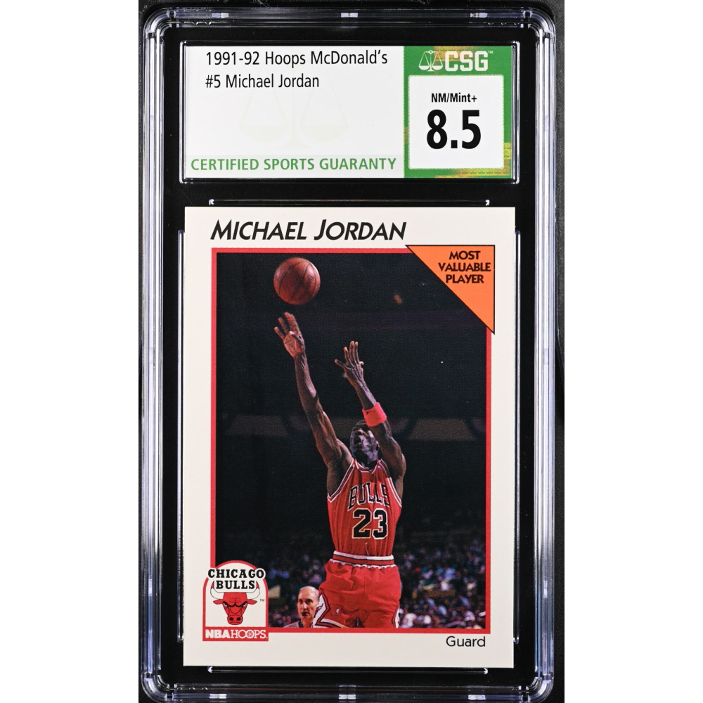 Michael Jordan 1991-92 Hoops McDonald's MVP #5 (CSG 8.5) at PristineAuction.com