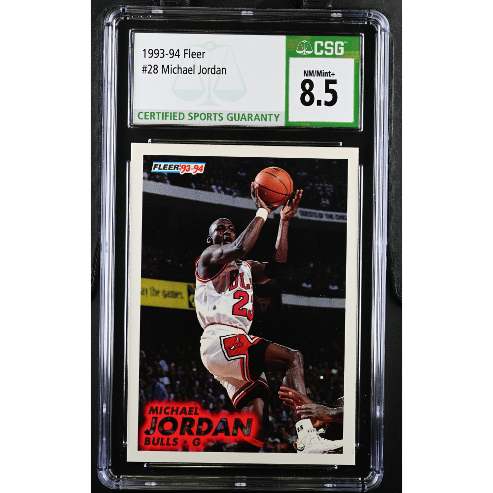 Michael Jordan 1993-94 Fleer #28 (CSG 8.5) at PristineAuction.com