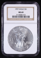 1997 American Silver Eagle (NGC MS69) at PristineAuction.com