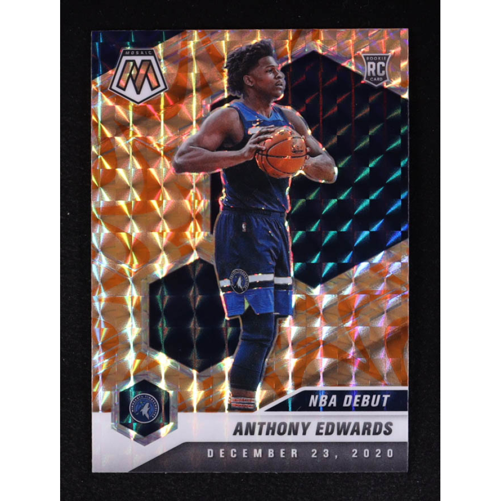 Anthony Edwards 2020-21 Panini Mosaic Mosaic Reactive Orange #261 RC at PristineAuction.com