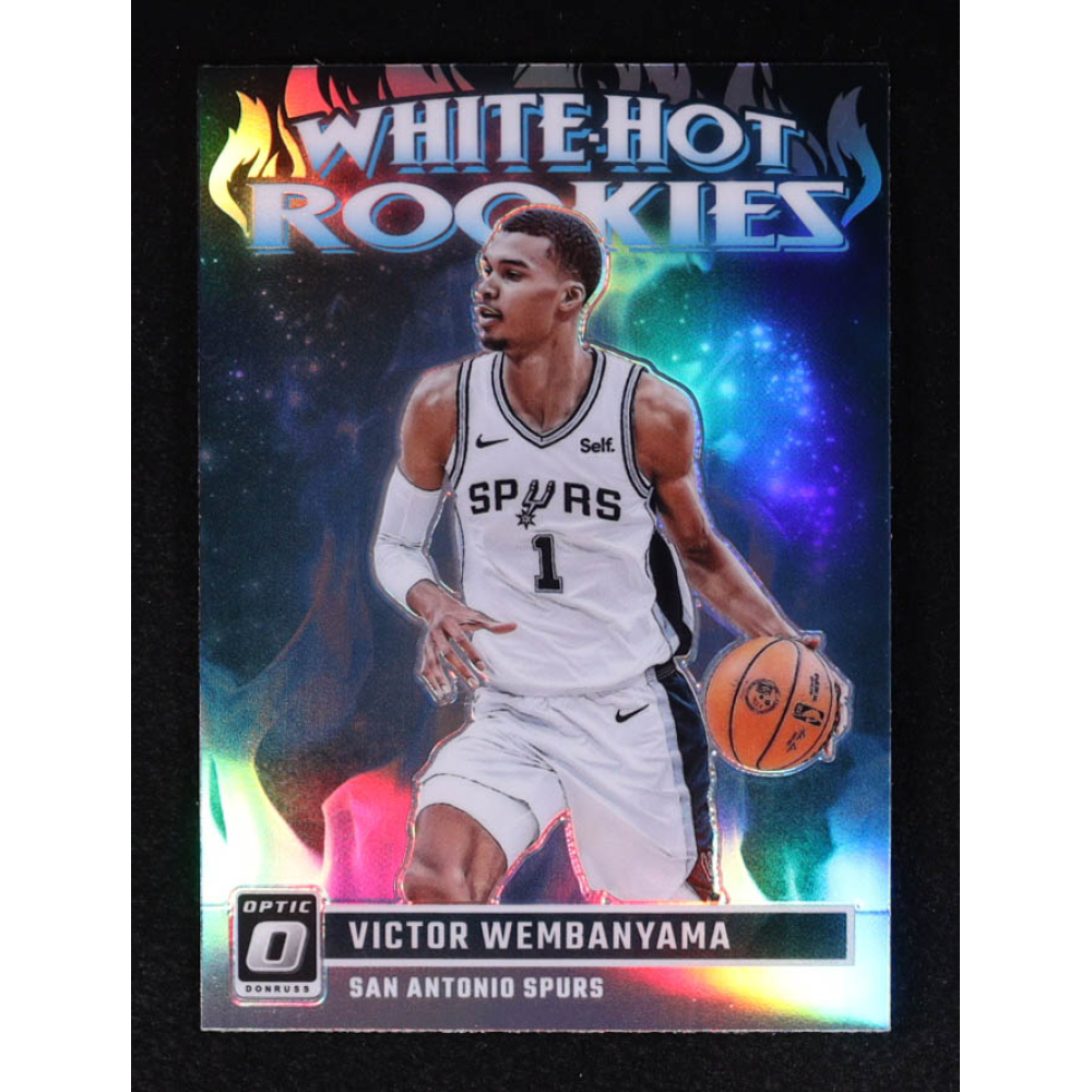 Victor Wembanyama 2023-24 Donruss Optic White Hot Rookies Holo #2 RC at PristineAuction.com