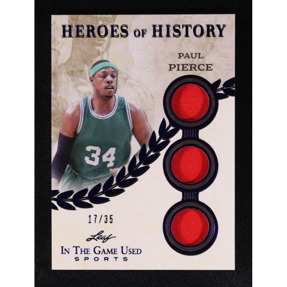 Paul Pierce 2025 Leaf ITG Used Sports Heroes Of History Game-Used Memorabilia Spectrum Blue #HH65 #17/35 at PristineAuction.com