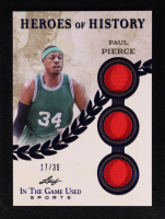 Paul Pierce 2025 Leaf ITG Used Sports Heroes Of History Game-Used Memorabilia Spectrum Blue #HH65 #17/35 at PristineAuction.com