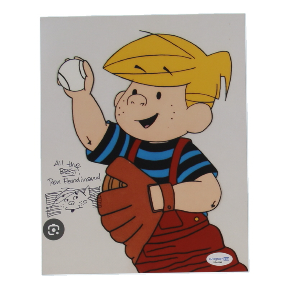 Ron Ferdinand Signed "Dennis the Menace" 8x10 Photo Inscribed "All The Best!" with Hand-Drawn Dennis Sketch (ACOA) at PristineAuction.com