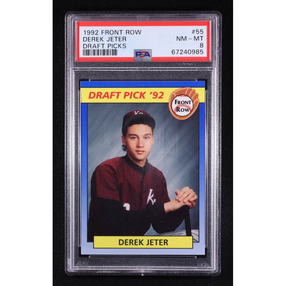 Derek Jeter 1992 Front Row Draft Picks #55 RC (PSA 8) at PristineAuction.com