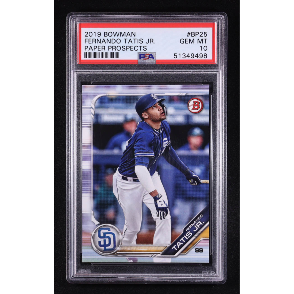 Fernando Tatis Jr. 2019 Bowman Prospects #BP25 RC (PSA 10) at PristineAuction.com