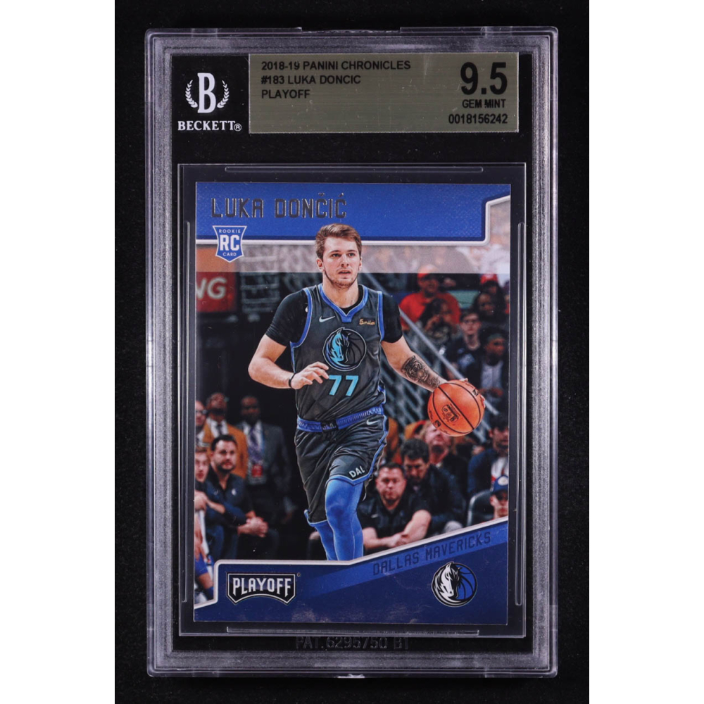 Luka Doncic 2018-19 Panini Chronicles #183 Playoff RC (BGS 9.5) at PristineAuction.com