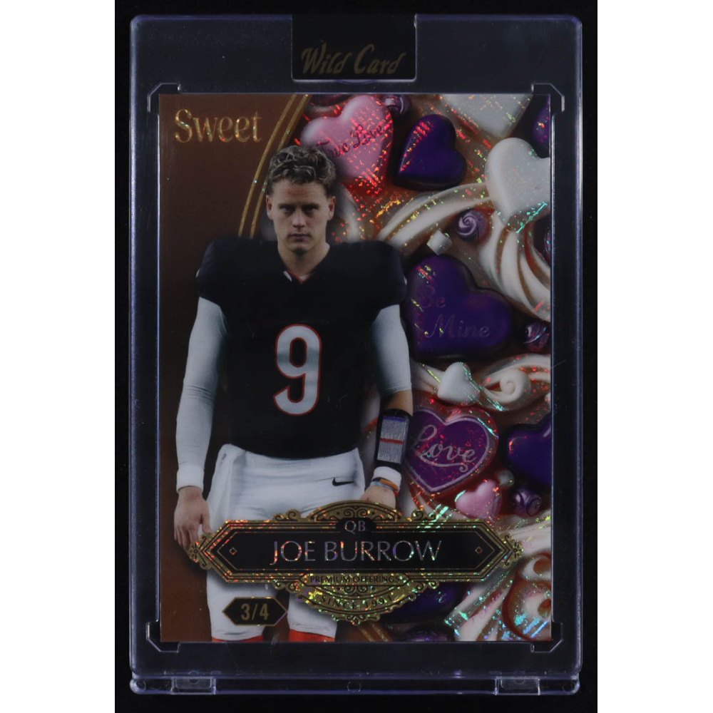 Joe Burrow 2026 Wild Card Sweet Valentine's Day Shimmer #SWLPU2-JB #3/4 at PristineAuction.com