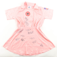 "A League Of Their Own" Rockford Peaches Jersey Cast-Signed & Inscribed By (11) with Geena Davis, Lori Petty, Rosie O'Donnell (Schwartz) at PristineAuction.com