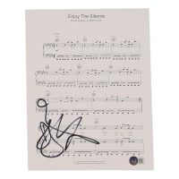 Dave Gahan Signed Depeche Mode "Enjoy The Silence" 8.5x11 Sheet Music Print (Beckett) at PristineAuction.com