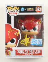 Ben Schwartz Signed "DC x Sonic the Hedgehog" #593 Sonic as The Flash Funko Pop! Vinyl Figure (ACOA) at PristineAuction.com