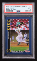 Mike Trout 2010 Rising Alumini Cedar Rapids Kernels #1 RC (PSA 9) at PristineAuction.com