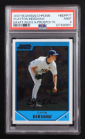 Clayton Kershaw 2007 Bowman Chrome Draft Picks & Prospects #BDPP77 RC (PSA 9) at PristineAuction.com