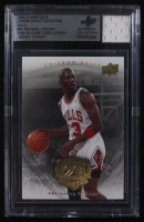Michael Jordan 2009-10 Upper Deck Michael Jordan Legacy Collection Gold #35 with Game-Used Jersey Swatch (BGS Authentic) at PristineAuction.com