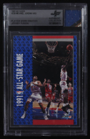 Michael Jordan 1991-92 Fleer #238 ASG with Game-Used Jersey Swatch (BGS Authentic) at PristineAuction.com