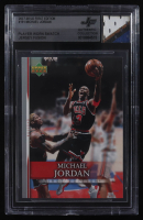 Michael Jordan 2007-08 Upper Deck First Edition #191 with Game-Used Jersey Swatch (BGS Authentic) at PristineAuction.com