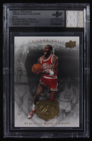 Michael Jordan 2009-10 Upper Deck Michael Jordan Legacy Collection Gold #10 with Game-Used Jersey Swatch (BGS Authentic) at PristineAuction.com