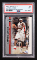 Lebron James 2003 Upper Deck Phenomenal Beginning #16 RC (PSA 9) at PristineAuction.com