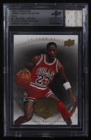 Michael Jordan 2009-10 Upper Deck Michael Jordan Legacy Collection Gold #11 with Game-Used Jersey Swatch (BGS Authentic) at PristineAuction.com