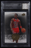 Michael Jordan 2009-10 Upper Deck Michael Jordan Legacy Collection Gold #12 with Game-Used Jersey Swatch (BGS Authentic) at PristineAuction.com