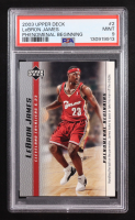 Lebron James 2003 Upper Deck Phenomenal Beginning #2 RC (PSA 9) at PristineAuction.com