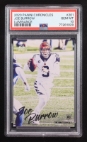 Joe Burrow 2020 Panini Chronicles Luminance #201 RC (PSA 10) at PristineAuction.com