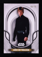 Luke Skywalker 2025 Topps Star Wars Smuggler's Outpost Galactic Antiquities Black Foil #GA2 #03/10 at PristineAuction.com