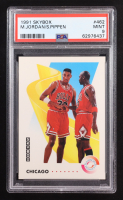 Michael Jordan / Scottie Pippen 1991 Skybox #462 (PSA 9) at PristineAuction.com