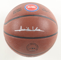 Isiah Thomas Signed Detroit Pistons Logo NBA Basketball (Schwartz) at PristineAuction.com
