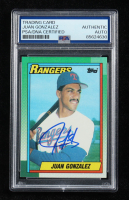 Juan Gonzalez Signed 1990 Topps #331 RC (PSA | Auto Grade PSA Authentic) at PristineAuction.com