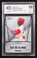 Elly De La Cruz 2023 Leaf Special Release Rookie Silver #RS01 RC (BCCG 10) at PristineAuction.com