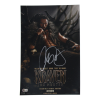 Aaron Taylor-Johnson Signed "Kraven the Hunter" 11x17 Photo (Beckett) at PristineAuction.com